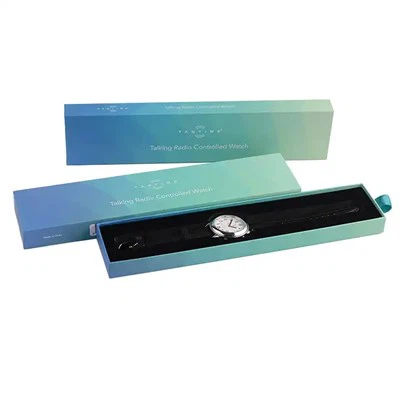 Tukkumyynti räätälöity logo Oem Smart Watch Box Ylellinen yhden kellohihnan lahjapaperi pakkauslaatikot Tyhjät pahvilaatikon kellolaatikko